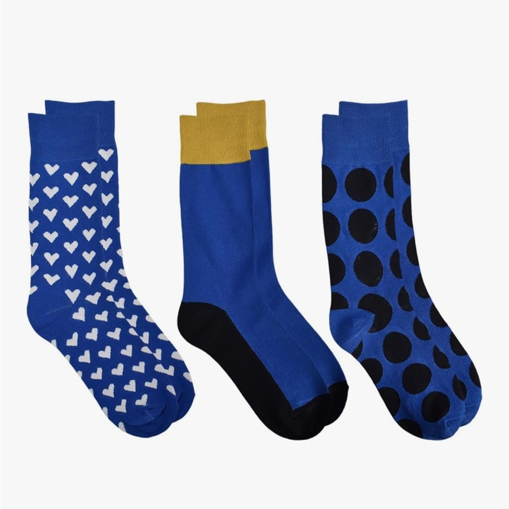 Kate Spade NWT 3FER Modern Hearts Socks.